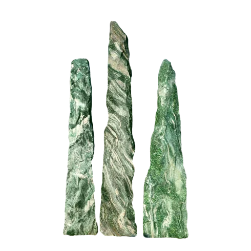 Marmur POLAR GREEN M61 słup cięty - kamień soliter