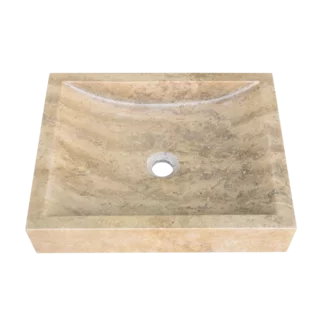 Umywalka Trawertyn COFFEE TR55 - Umywalka kwadratowa